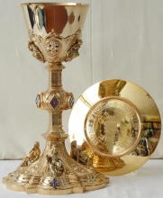 Antique French Gothic Chalice